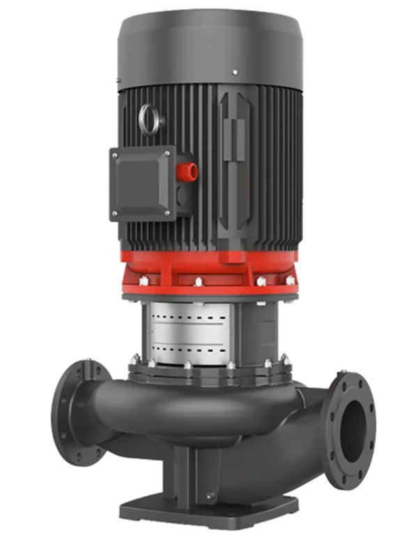 Vertical-in-Line Pump: LPP Series  HVAC: Circulation of hot boiler mix-flow. etc.