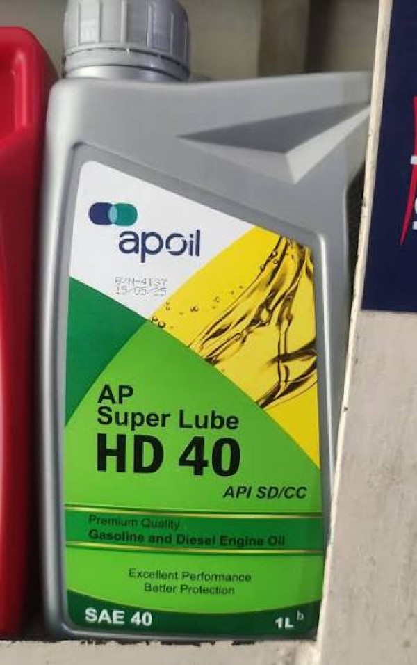 AP SUPER LUBRICANTS Heavy Duty Engine oil HD  , SAE 40 - 1 Lt
